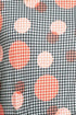 Hart Pleated Sleeve  Top - Congo Dot